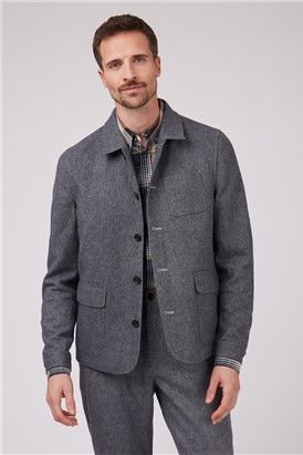  Blue Oxford Chore Jacket