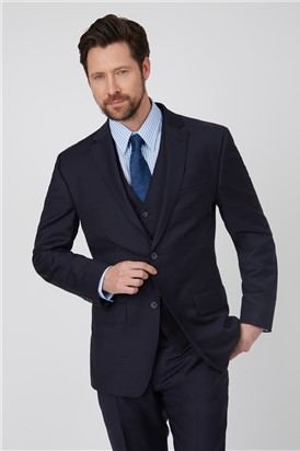  Plain Navy Twill Soho Suit Jacket