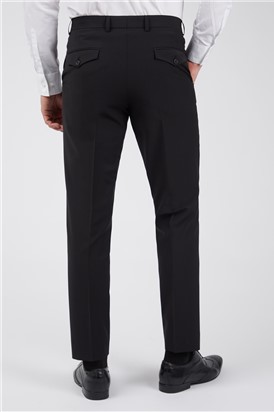 Studio Plain Black Performance Suit Trousers