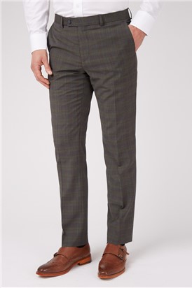 Stvdio Olive Check Ivy League Trousers