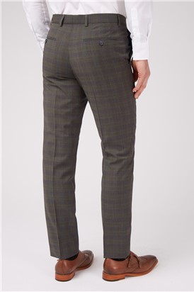 Stvdio Olive Check Ivy League Trousers