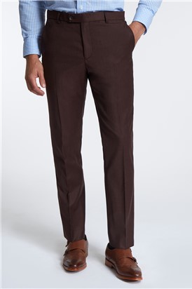  Plain Wine Flannel Ivy League Suit