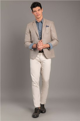  Slim Fit Beige Blazer