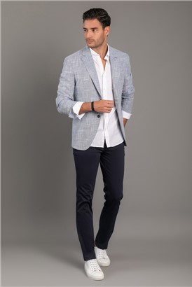  Slim Fit Blue Blazer