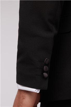  Slim Fit Black Waistcoat