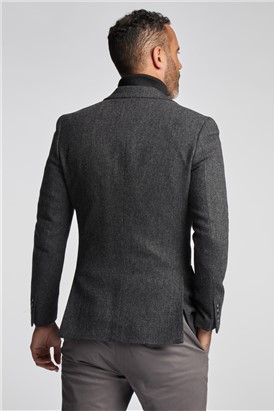  Charcoal Herringbone Waistcoat