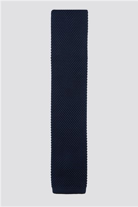  Navy Knitted Tie