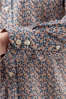  Long Sleeve Multicoloured Floral Print Shirt