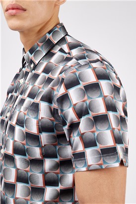  Short Sleeve Archive Print Shirt