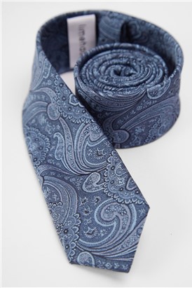  Slim Paisley Jacquard Tie