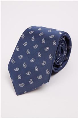  Navy Paisley Tie