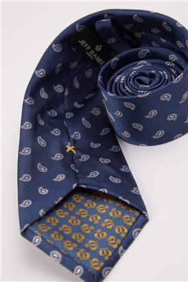  Navy Paisley Tie