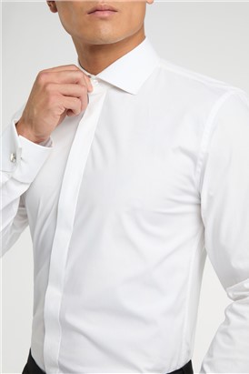  Slim Double Cuff Cutaway Collar Dress Shirt