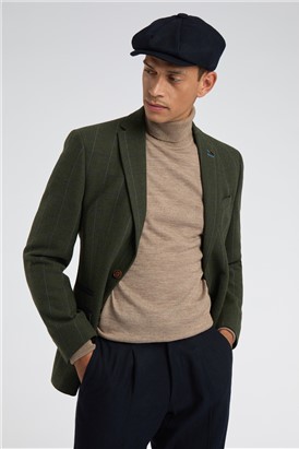  Merino Knit Roll Neck Jumper - Sand