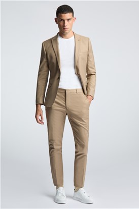  Slim Fit Austin Camel Flannel Suit