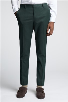  Slim Fit Austin Green Flannel Suit Trousers