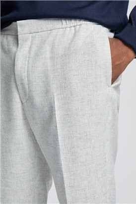  Slim Fit Cool Grey Flannel Trousers