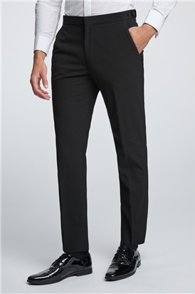  Regular Fit Black Dinner Trousers