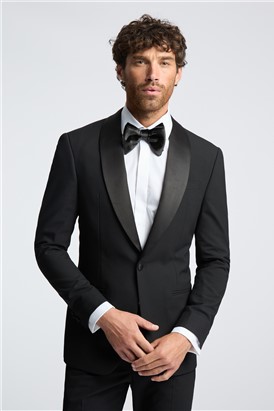  Slim Fit Black Dinner Trousers