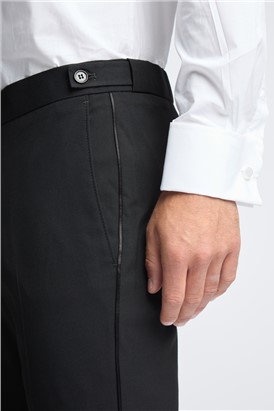  Slim Fit Black Dinner Trousers