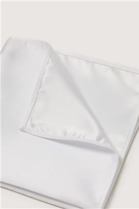  Plain White Pocket Square