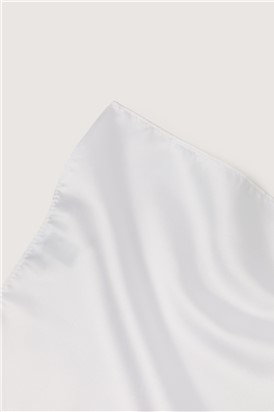  Plain White Pocket Square