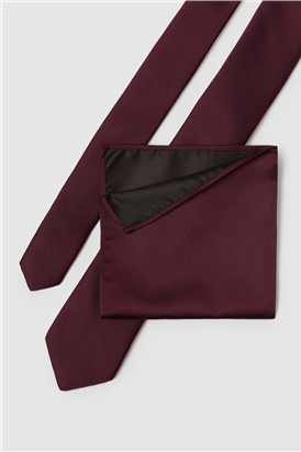  Regular Plain Burgundy Tie