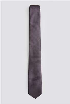  Purple Slim Textured Tie