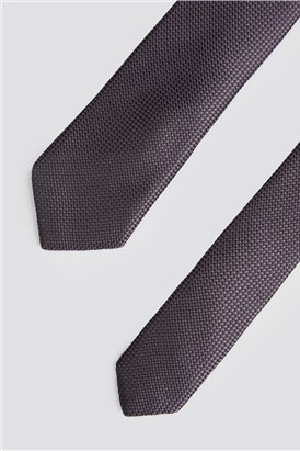  Purple Slim Textured Tie