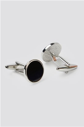  Onyx Round Cufflinks