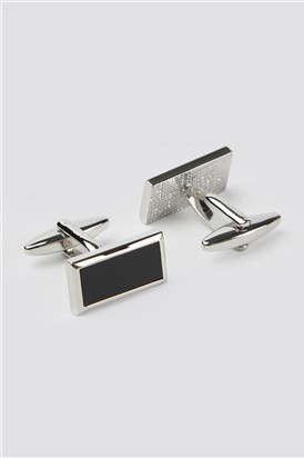  Onyx Rectangle Cufflinks