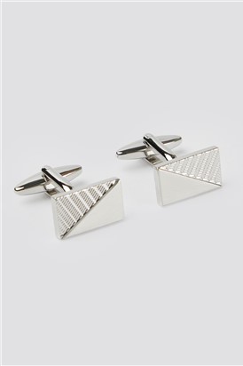  Rectangle Engine Turned Cufflinks