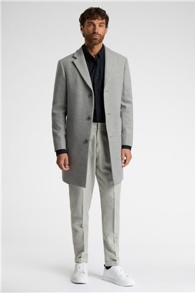  Slim Fit Light Grey Coat