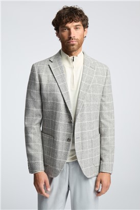  Grey Subtle Check Blazer