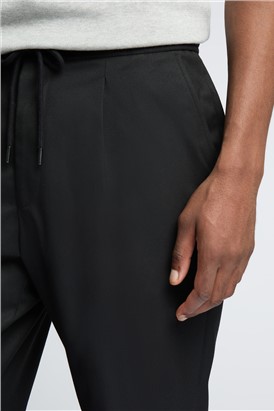  Black Drawstring Trousers