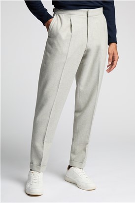  Grey Flannel Trousers With Turn Up