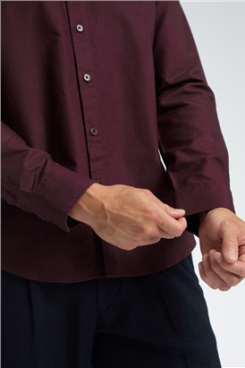  Burgundy Oxford Shirt