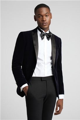  Slim Fit Navy Velvet Dresswear Suit