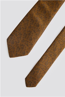  Bronze Winter Floral Tie