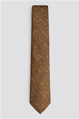  Bronze Mini Floral Tie