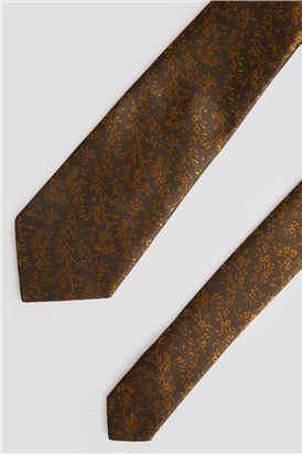  Bronze Mini Floral Tie