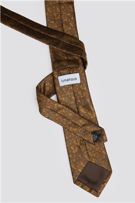  Bronze Mini Floral Tie