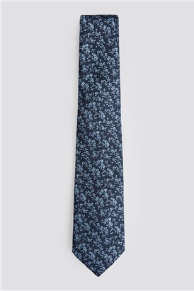  Blue Mini Floral Tie