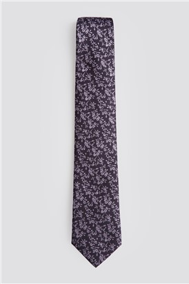  Purple Mini Floral Tie