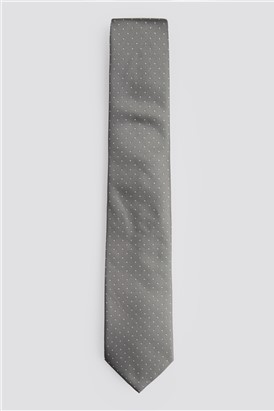  Grey Pindot Tie