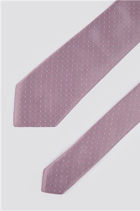  Purple Pindot Tie