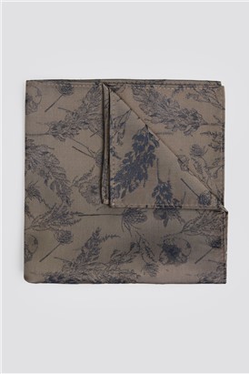  Bronze Winter Floral Pocket Square