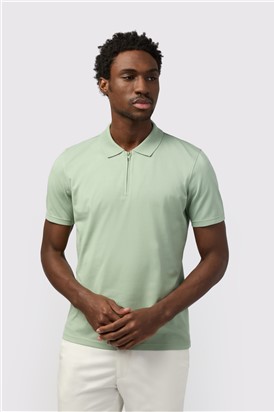  Sage Quarter Zip Jersey Polo