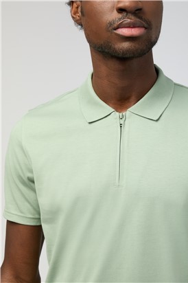  Sage Quarter Zip Jersey Polo