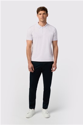  Lilac Quarter Zip Jersey Polo
